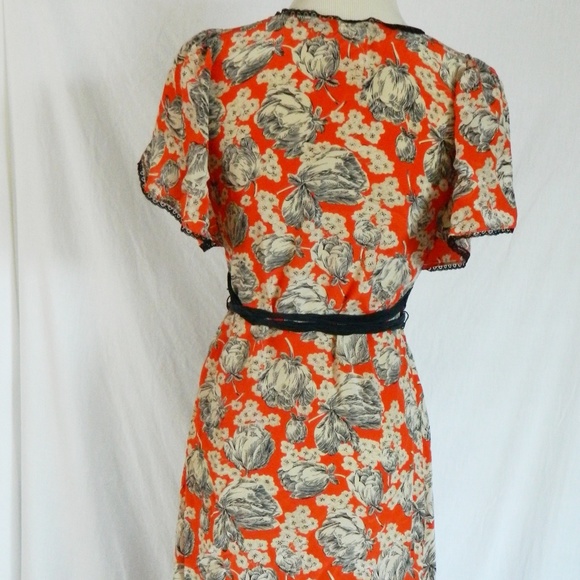 Anthropologie Vintage Maeve Chinaberry Silk Dress - Picture 6 of 8